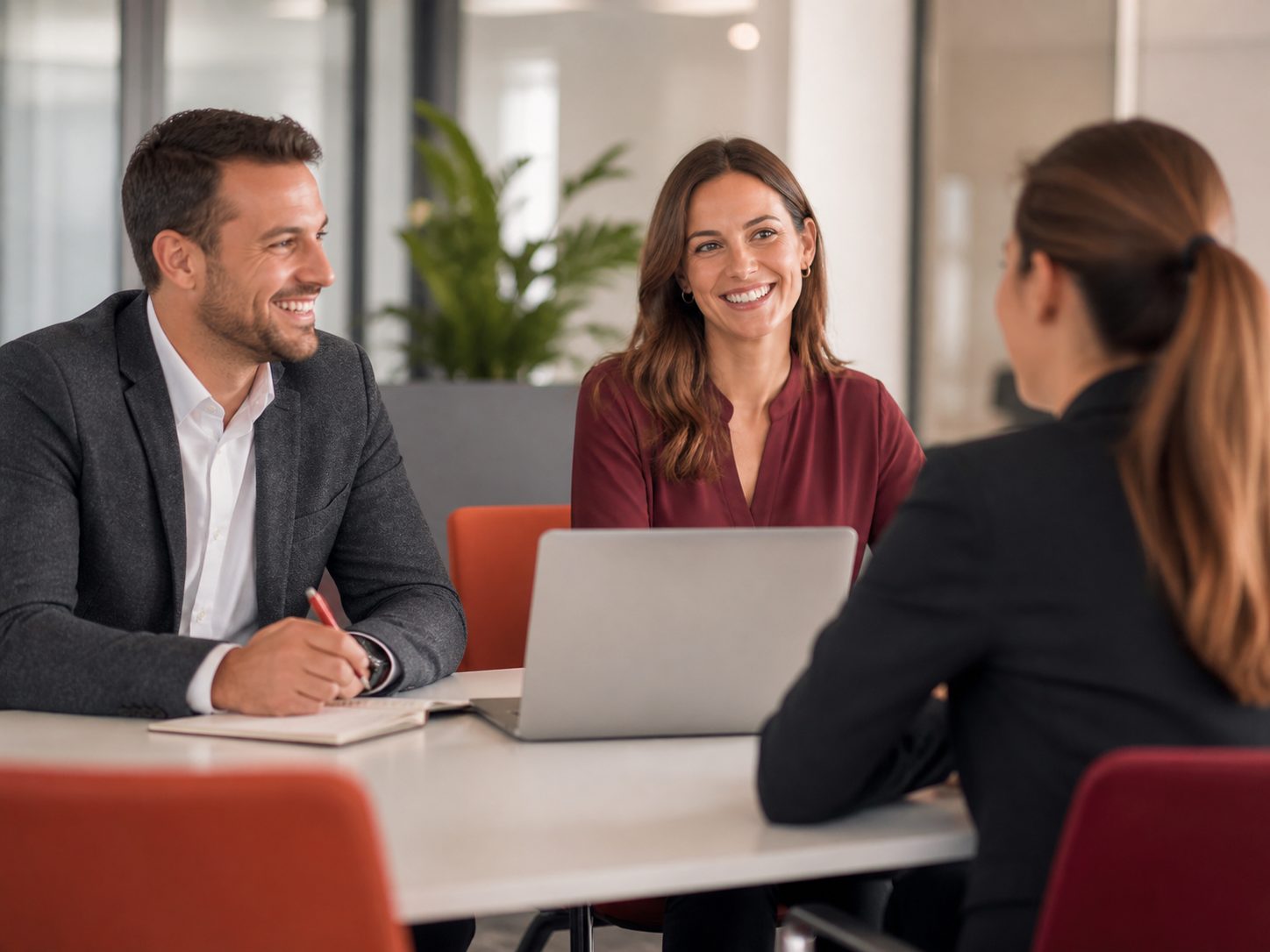 Reunión con clientes y presentación de resultados